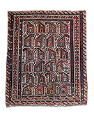 Kamzeh - kézi csomózású antik perzsa szőnyeg